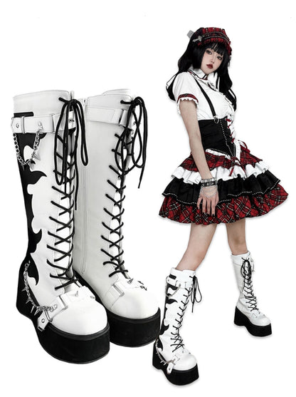 Platform Boots Toe Punk Style Round