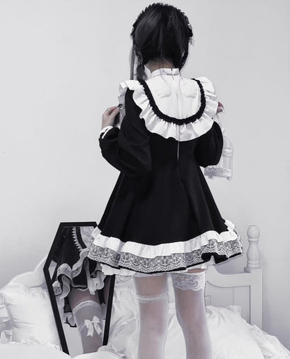 Halloween Schwester Cross Subkultur Kleid Set Lolita