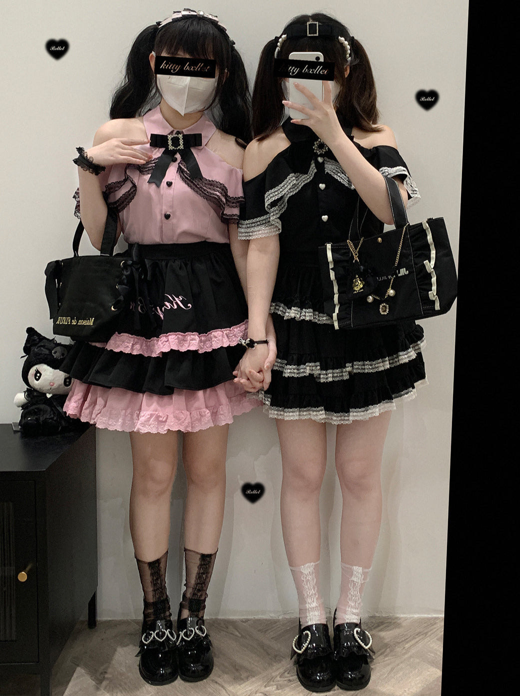 Landmine Off -Shoulder Lace Shirt