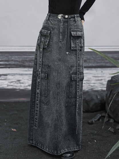 langer Jeansrock Osh