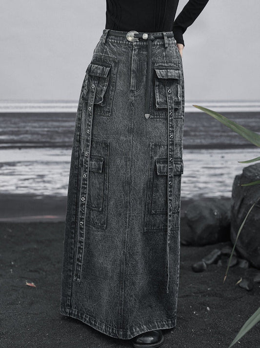 langer Jeansrock Osh