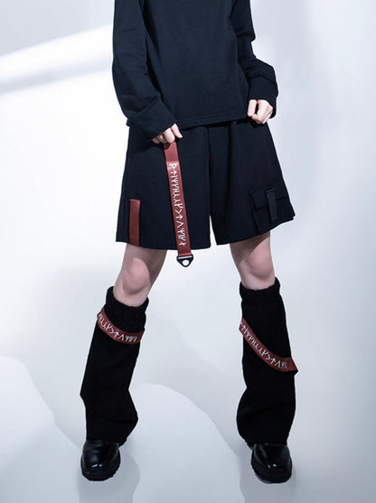 ストラップモードハーフパンツ + レッグウォーマー