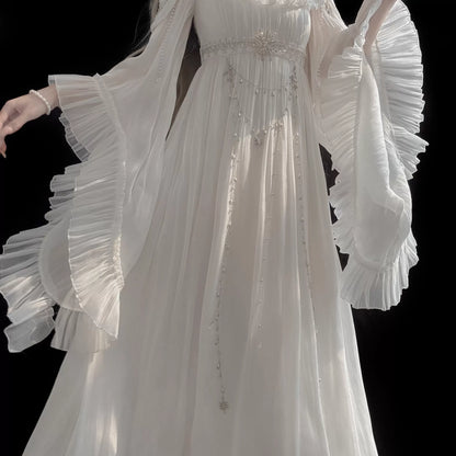 Moon & Stars Poem OP Dress – Fairy Bead Lolita | Zi You Shi Original
