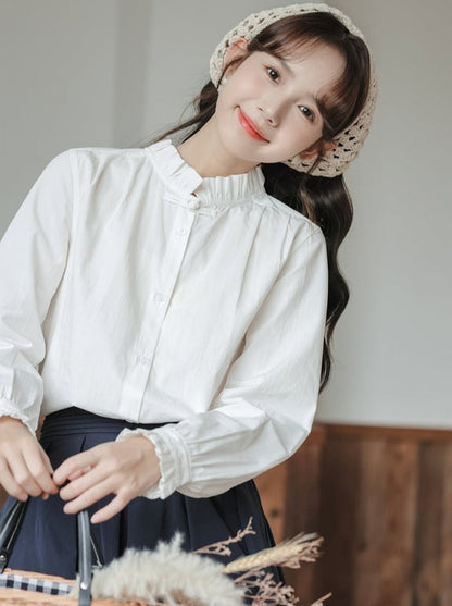 Blouse Retro French Girly