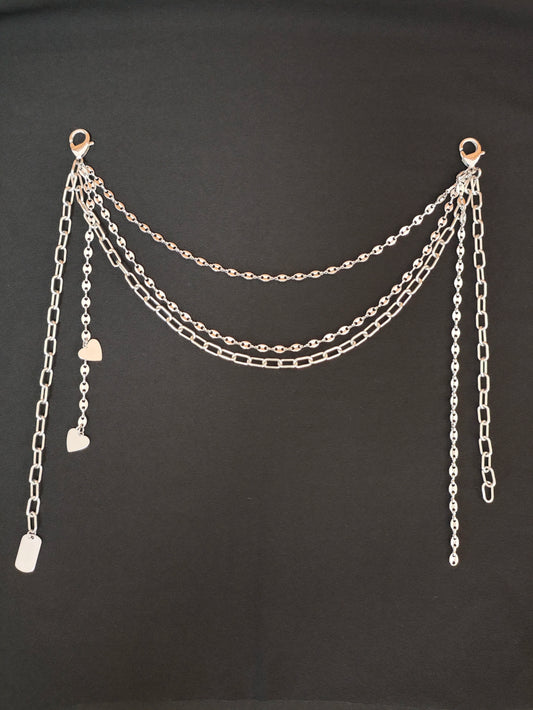 Punk Street Rock Niche Pure Stainless Steel Chain Pendant Waistband Chain