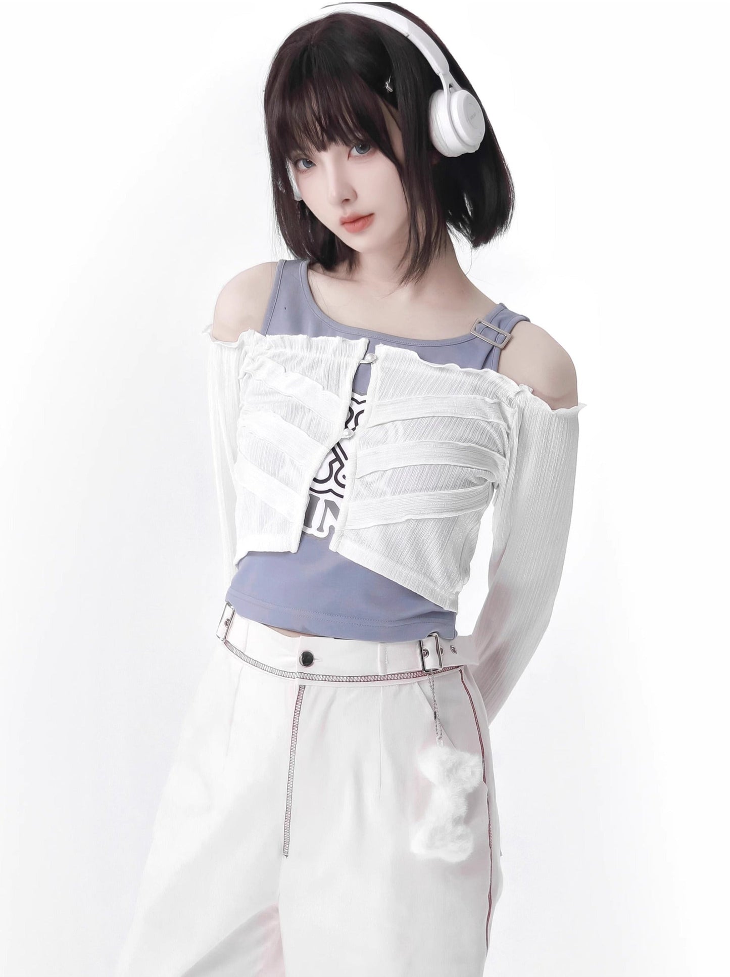 Anzug Farbe Skelett Sommer Jacke Blau Weiß Frische Invasion Sonnenschutz