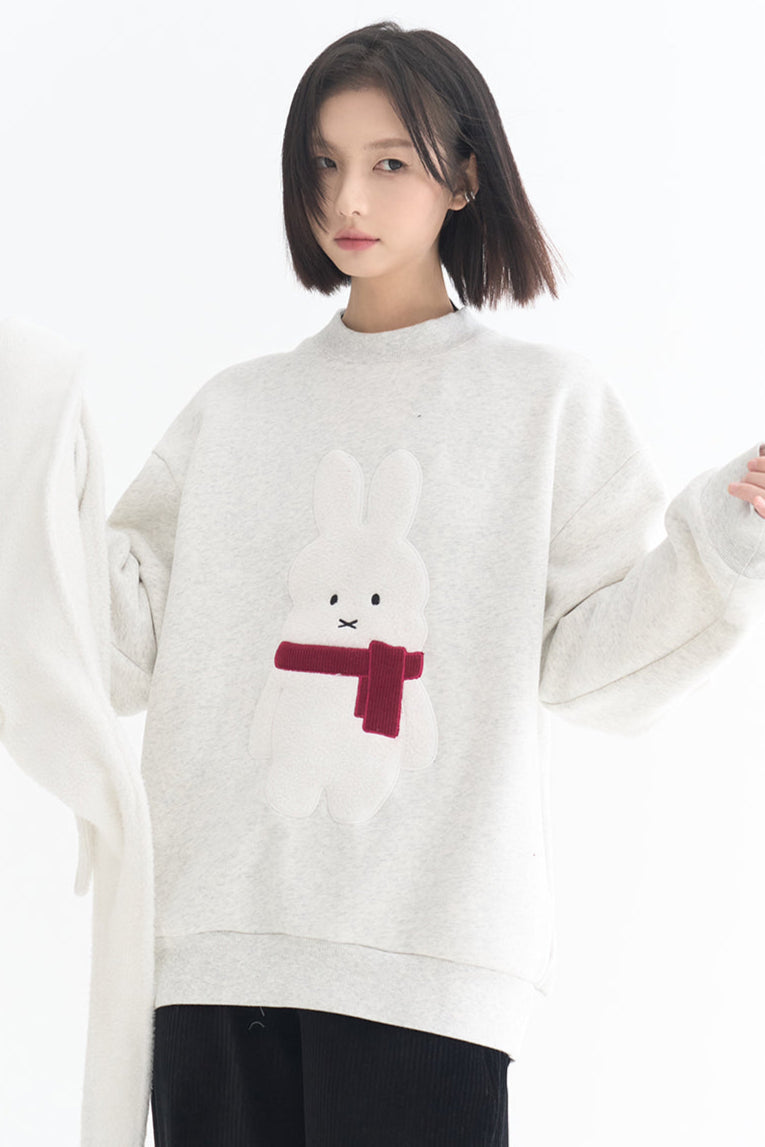 モチーフスウェットシャツ ウサギ