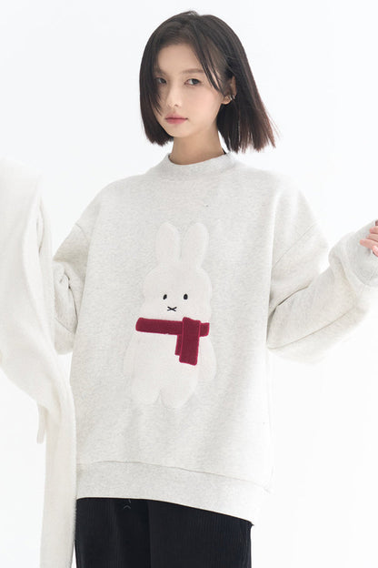 モチーフスウェットシャツ ウサギ
