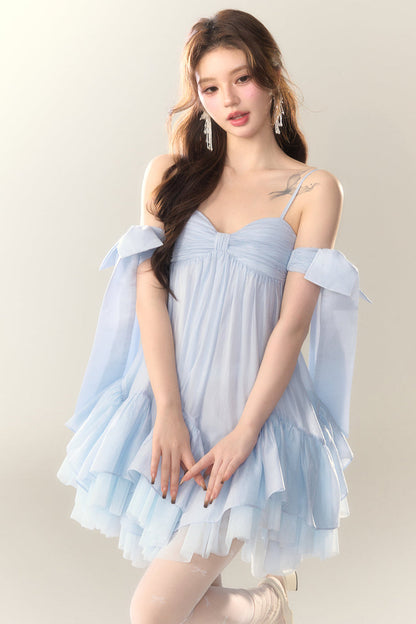 Perlensaum-Sohlenkleid Sweet Cami Salt Sea