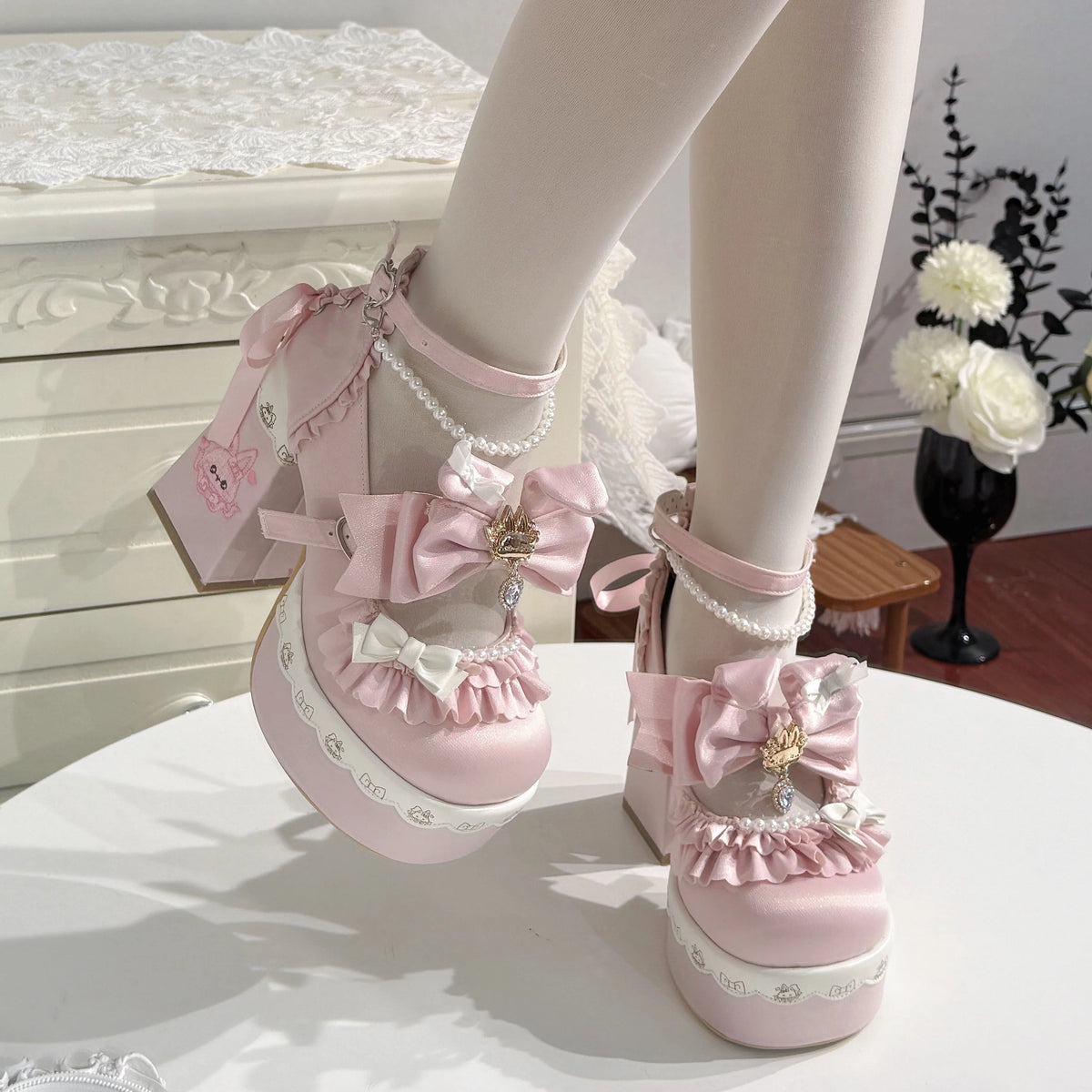 Honey Bear Platform High Heel Lolita Shoes [Pre-Order]