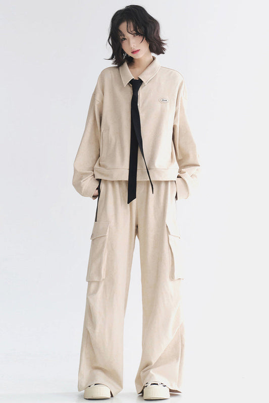 pants Sweatshirt cargo set-up and