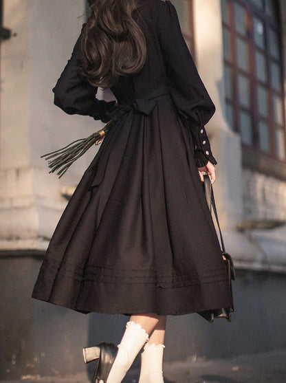 Jacket Red Black Tie Short Suit Elegant Dress Lantern Ruffle Retro + Sleeve Ribbon