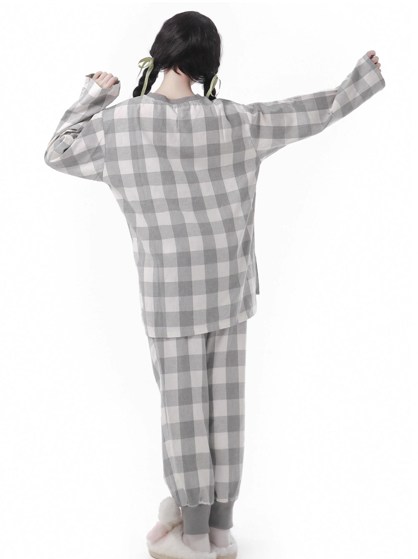 ソフトコットンパジャマ ラウンジウェア カジュアルチェック