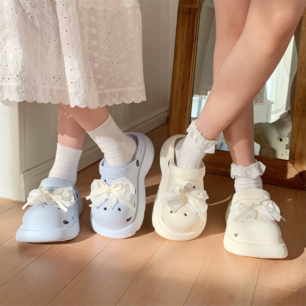 Sweet Bow Shoe Clips - Removable Lolita Shoe Accessories