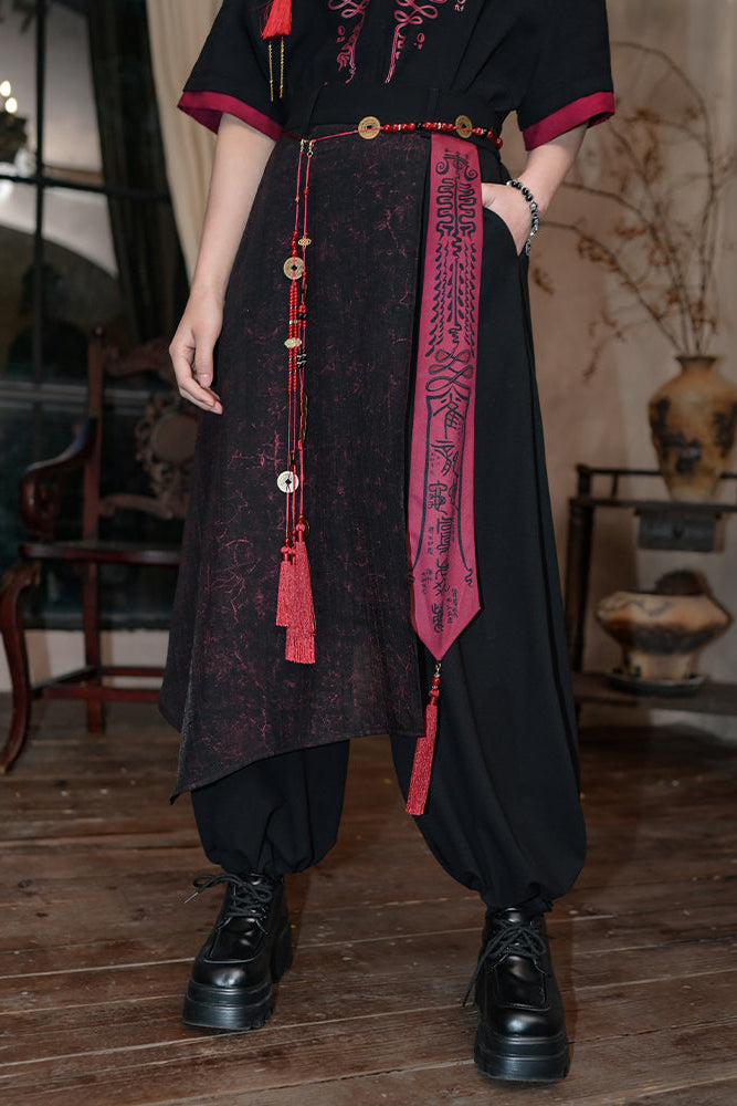 ダークレッグチャイナパンツ ワイド