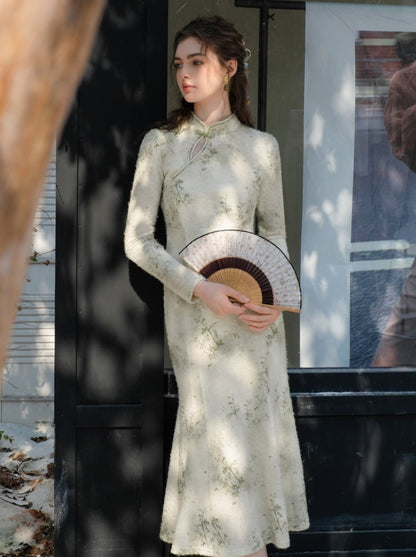 Dress Chinese Long Green