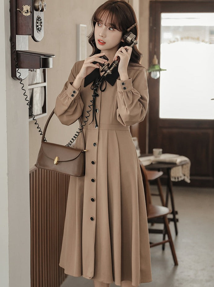 Stil Kleid Französisch Retro Shirt Girly