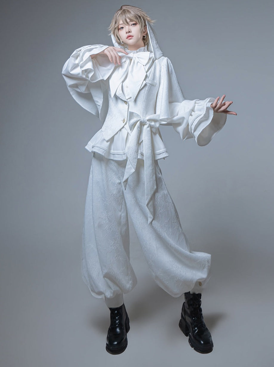 Kapuze + Shorts Bunny Pants + Ballon Langer Mantel Prince