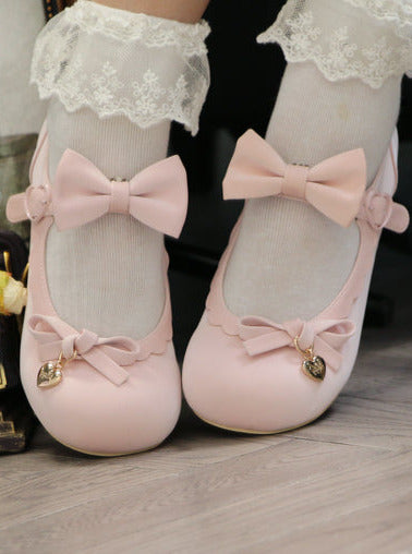 Heel Doll Single Medium Round Shoes Lolita Head
