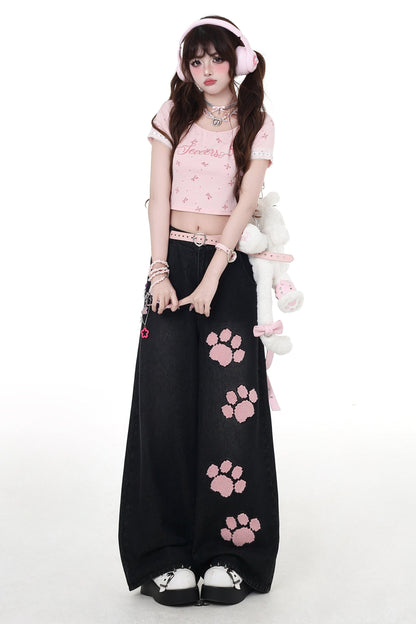 レースTシャツガールクレイジーピンク