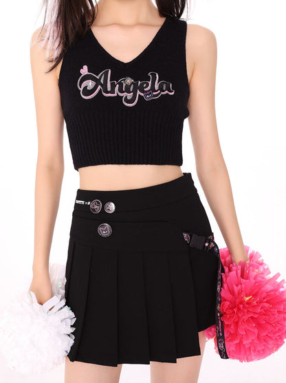 アシンメトリーイレギュラーAラインプリーツスカート