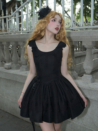 Bluse Spitze Weiß + Jacke Kleid Schwarz Schwarz Klassisches Kleid Gothic Und Nacht Rüschen Traveller