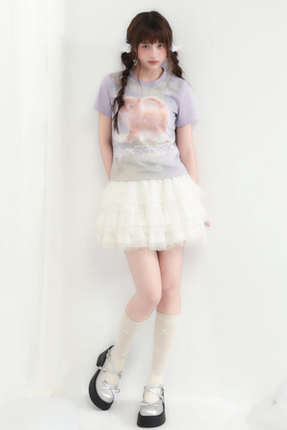 キャットトップラウンドネック