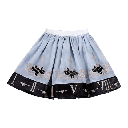 Gothic Lolita Clock Rabbit Card Game Dress Set