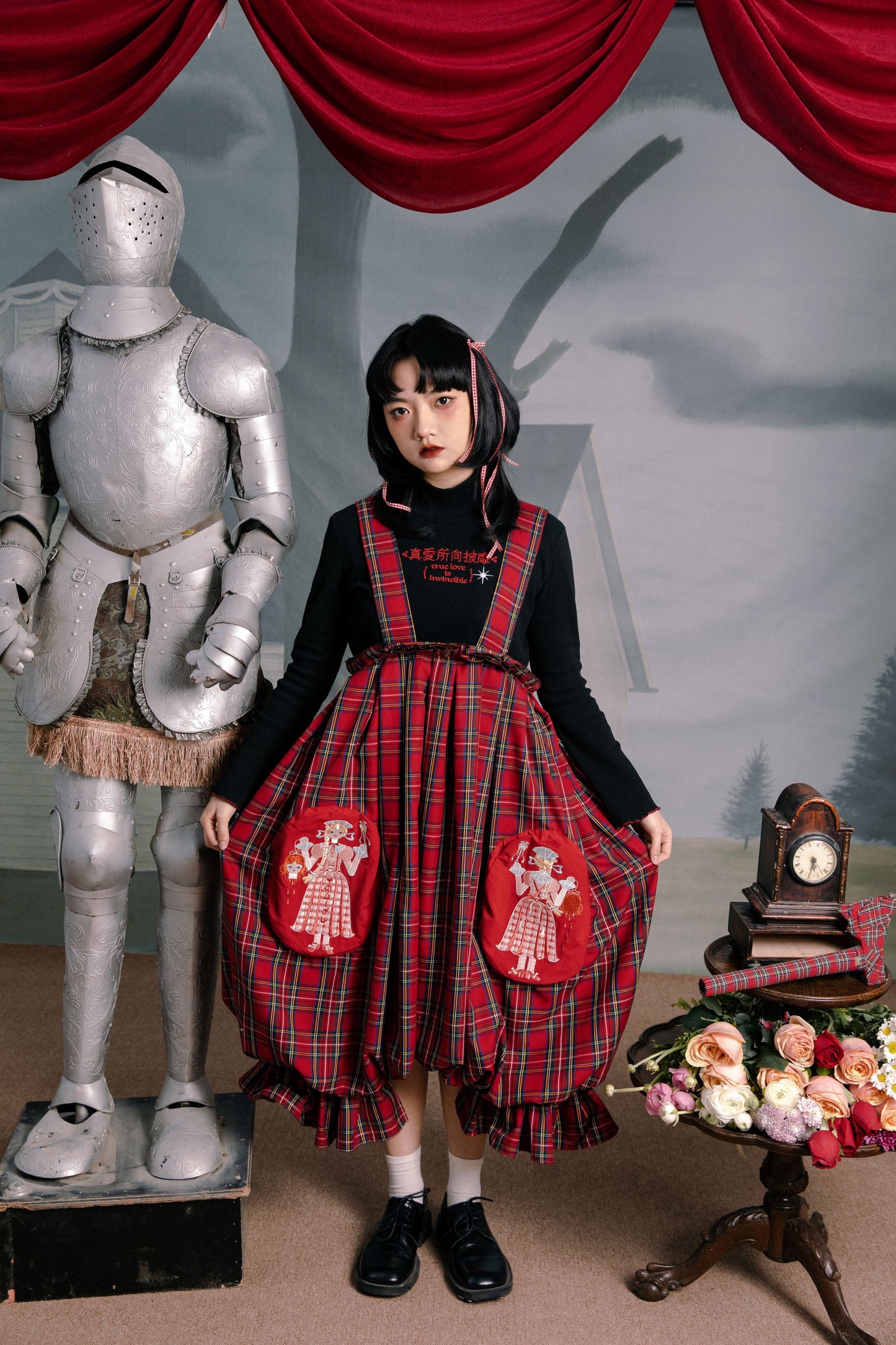 チェックレトロパンツ バルーンサーカス