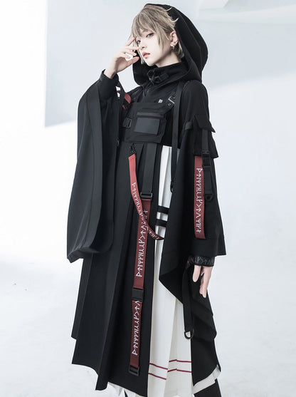 スカートインナージャンパートップスクール+フード付きカーディガン+ウエストランド