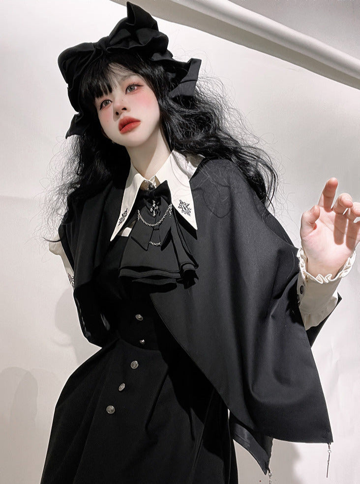 Magic Cloak Prince Shirt Set Suspender Cloak Lolita Dress Nightclaw