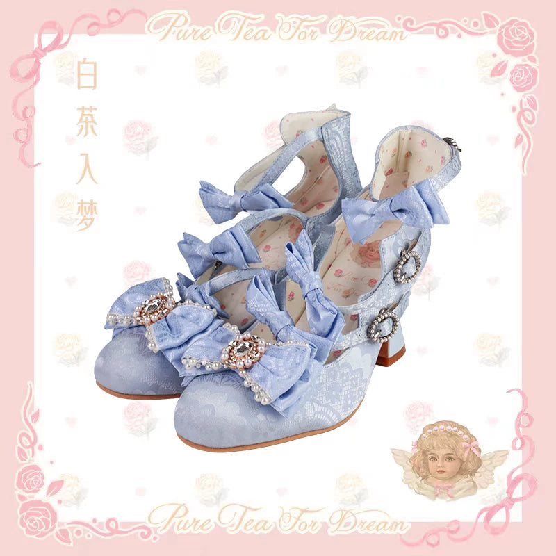 BaiChaRuMeng Rococo Night Elegant Heels