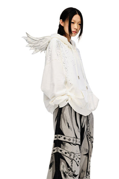 Engel Hoodie Starburst Sweatshirt