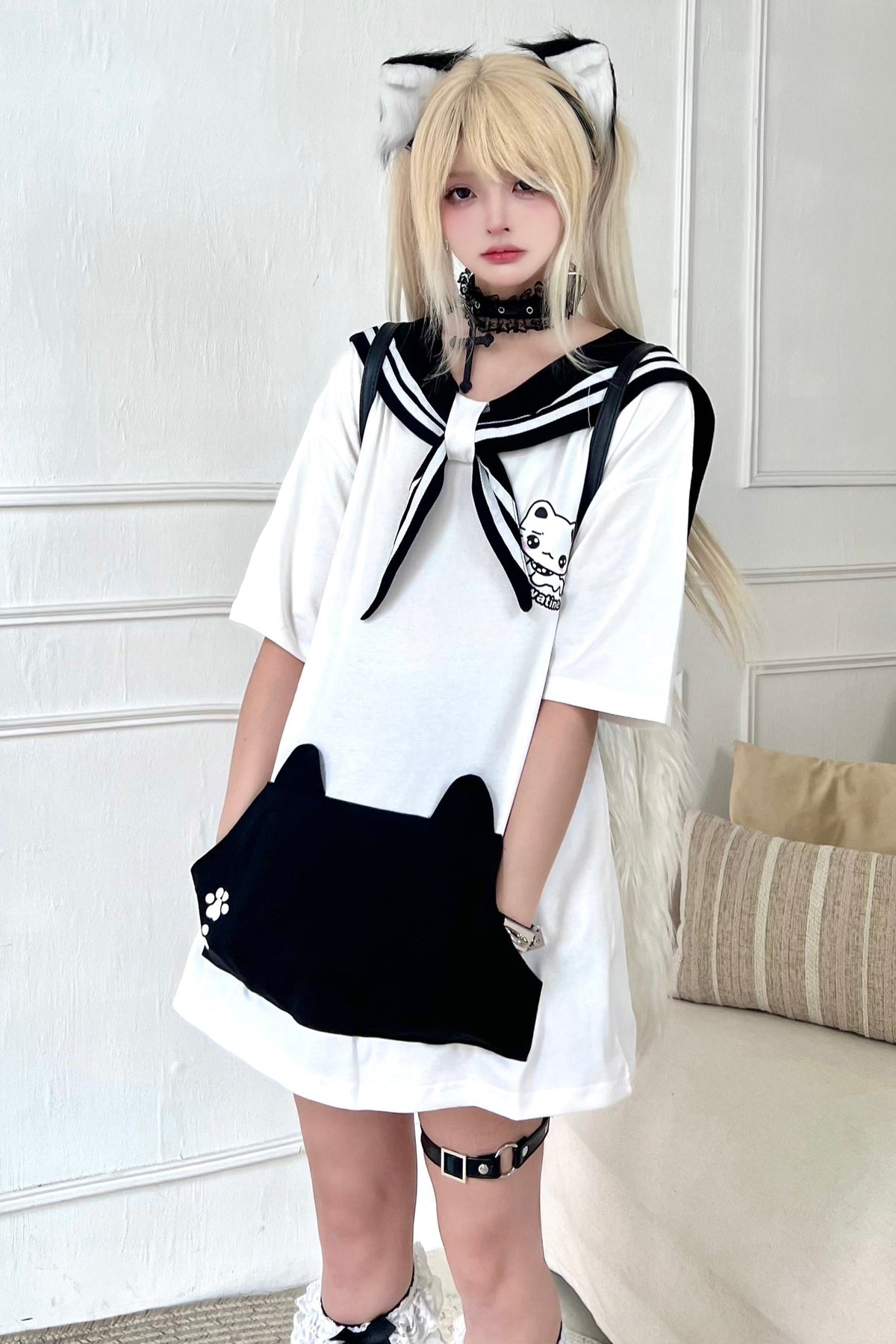 tops loose mine collar Sailor