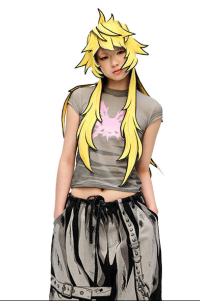Bonnet de cheveux long animé en 3D