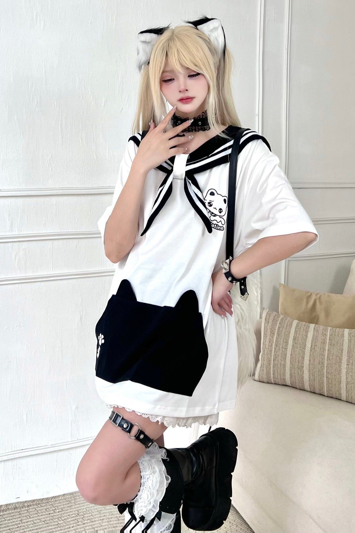 mine tops collar loose Sailor