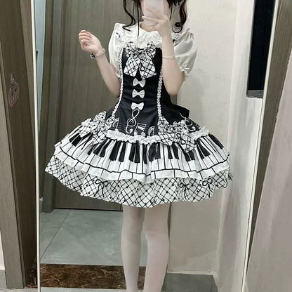 Timeglow Six-Panel Printed Lolita JSK Dress