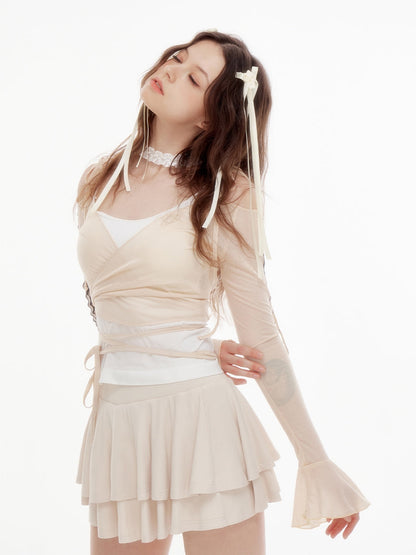 Tops Sweet Shoulder French