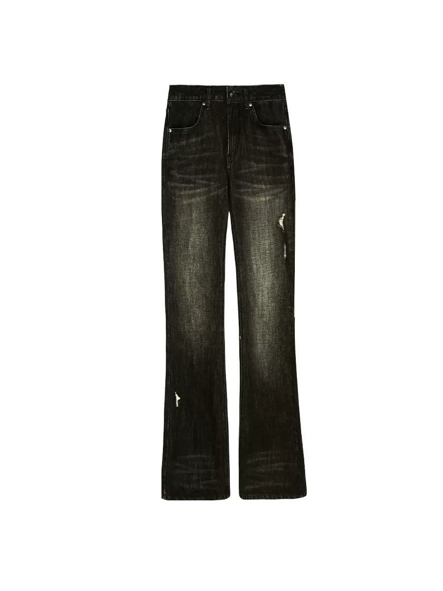 Hose Denim Straight Dark