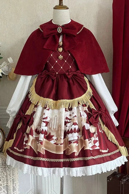 Dress Short Cloak Bunny Elegant