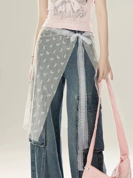 リボンシアーレーススカート