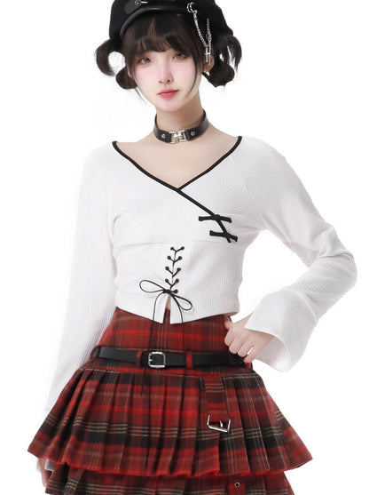 Dragon Check Plus Velvet Leather Jacket Suit