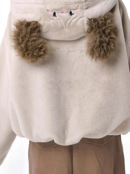 Hoody Fake Far Court + Samt-Freizeithose