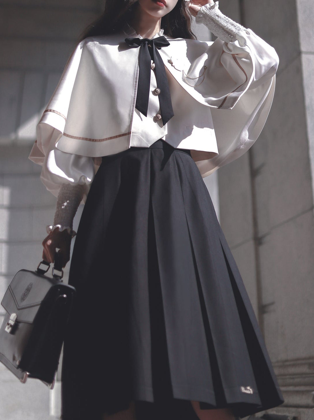 クリスティーンケープ エレガントスカート ベストシャツ ロング