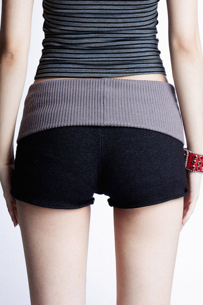 レトロショートパンツ アメリカンニット