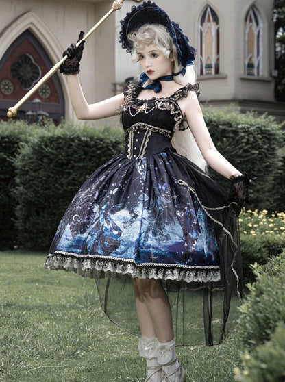 Gothic Lolita Dark Sass Skirt