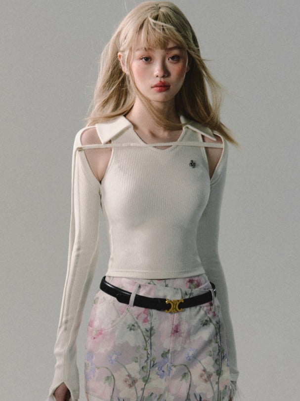 Pit Stripe Mode Slim Tops