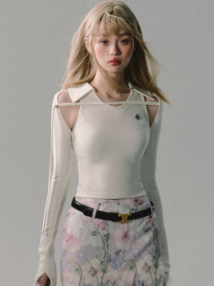 Pit Stripe Mode Slim Tops