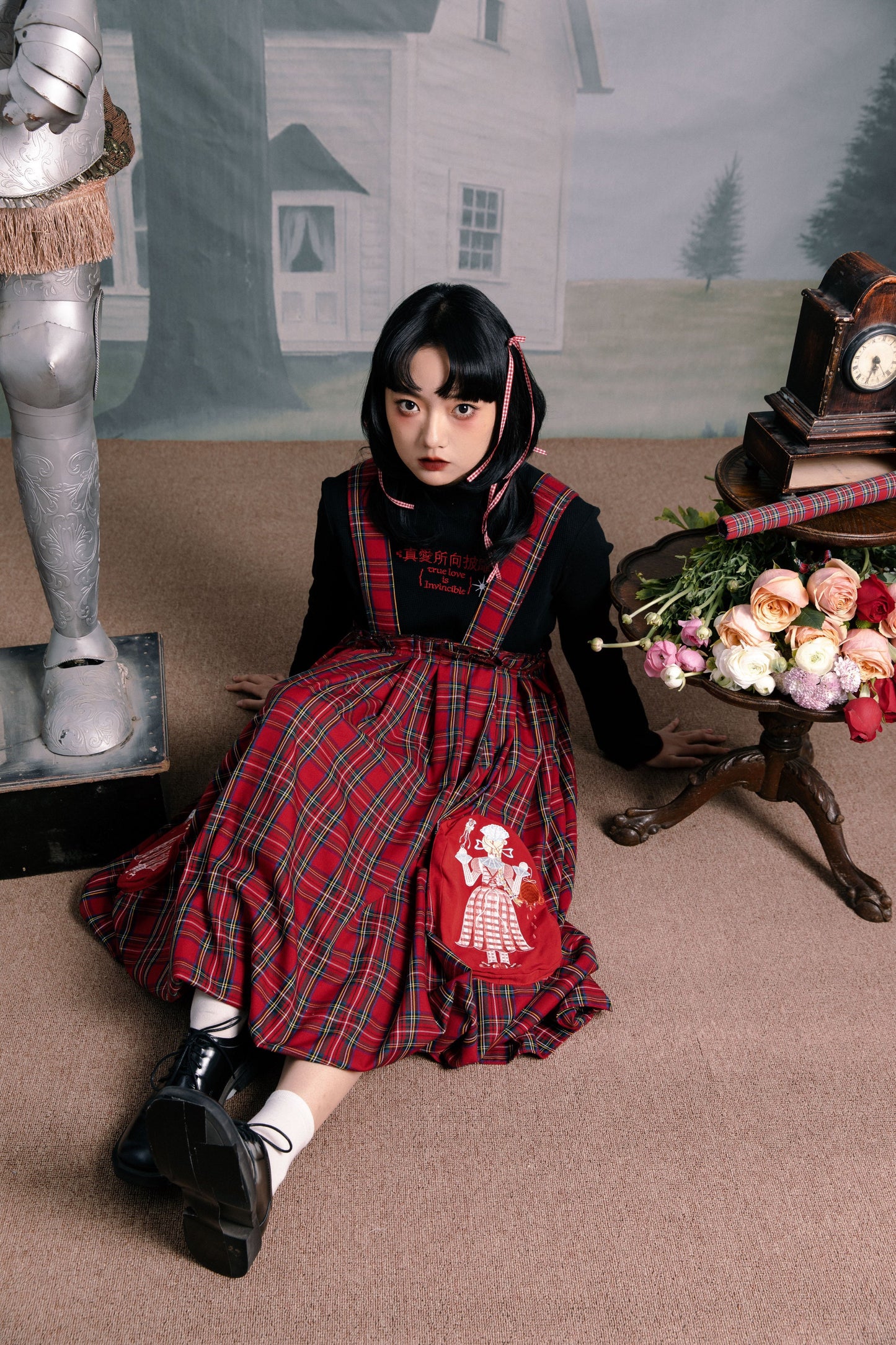 チェックレトロパンツ バルーンサーカス