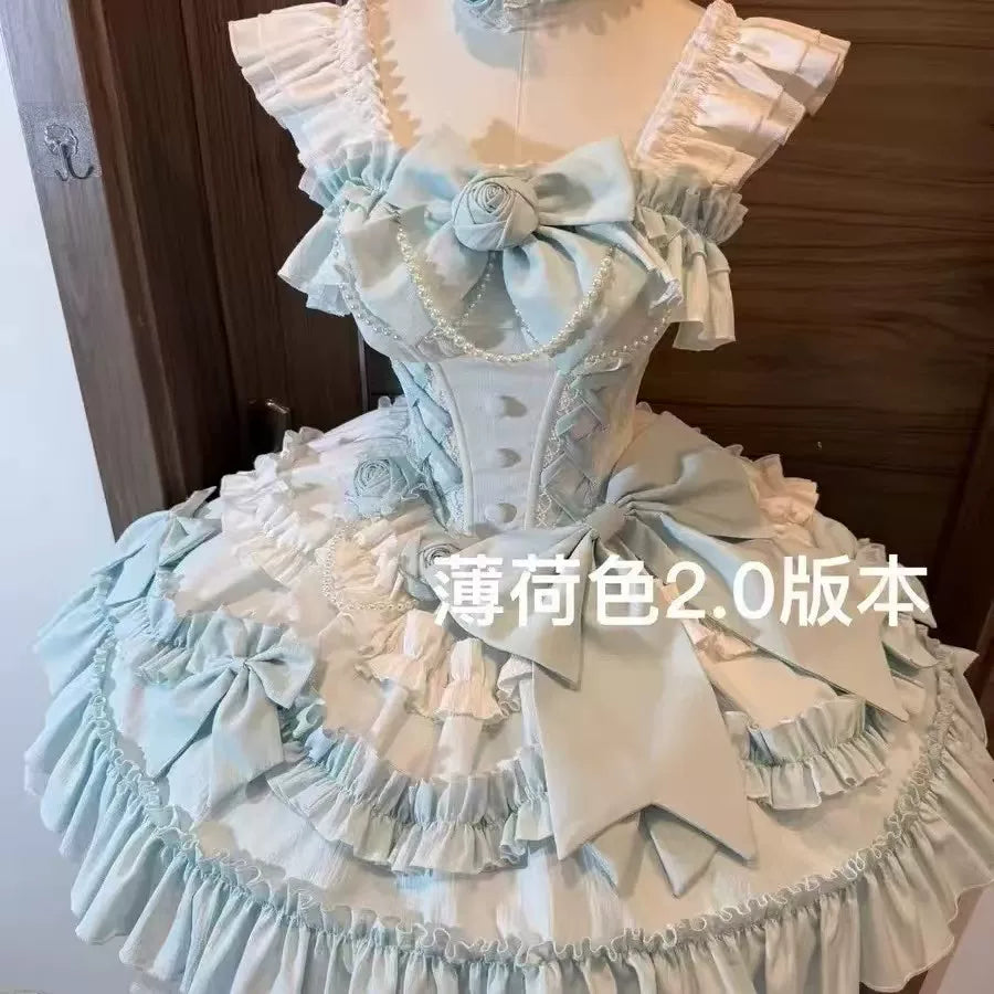 Dessert Chef Bavarois Gradient Train Lolita JSK Dress
